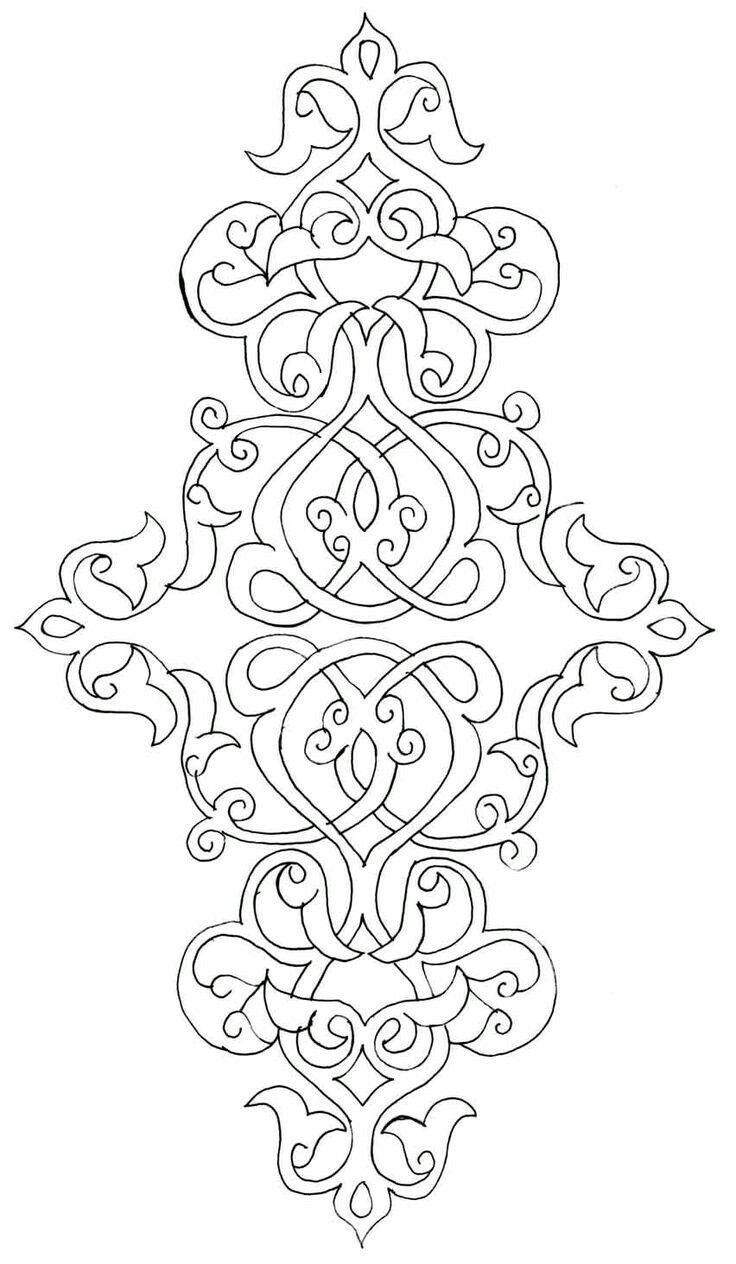 Эскиз восточного орнамента