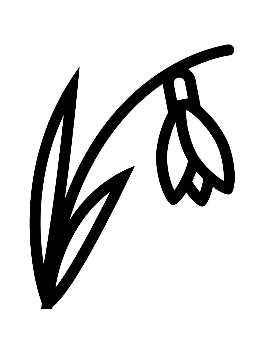 Подснежники трафареты для вырезания на окна