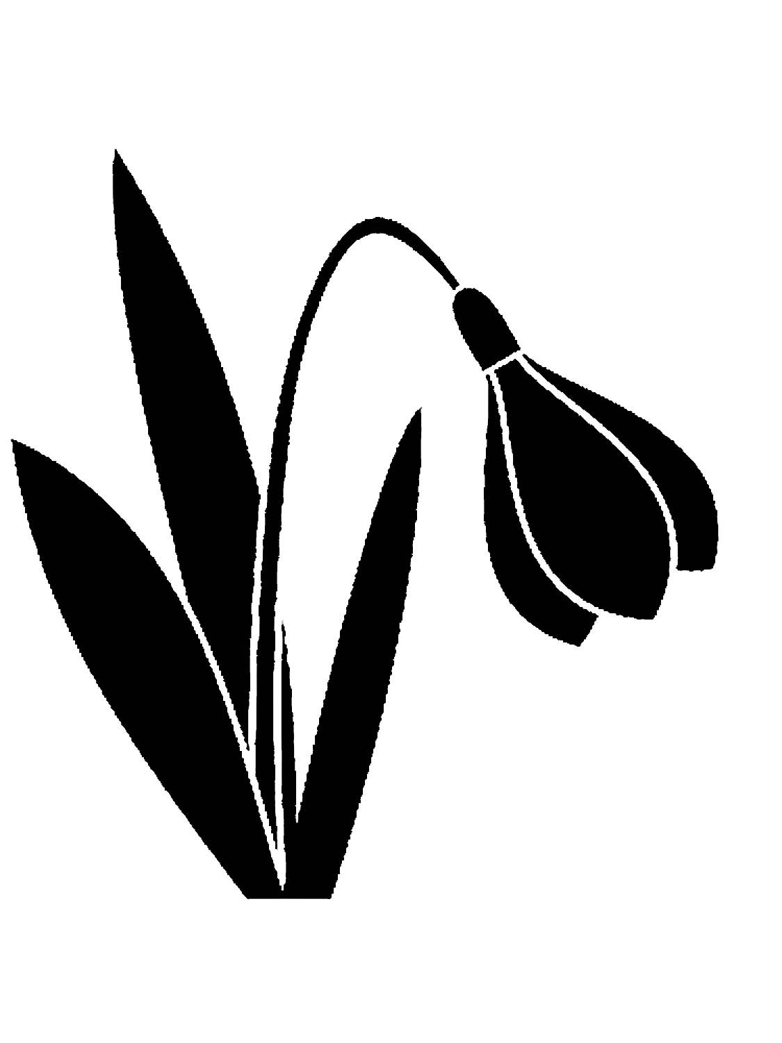 Трафарет лепестков