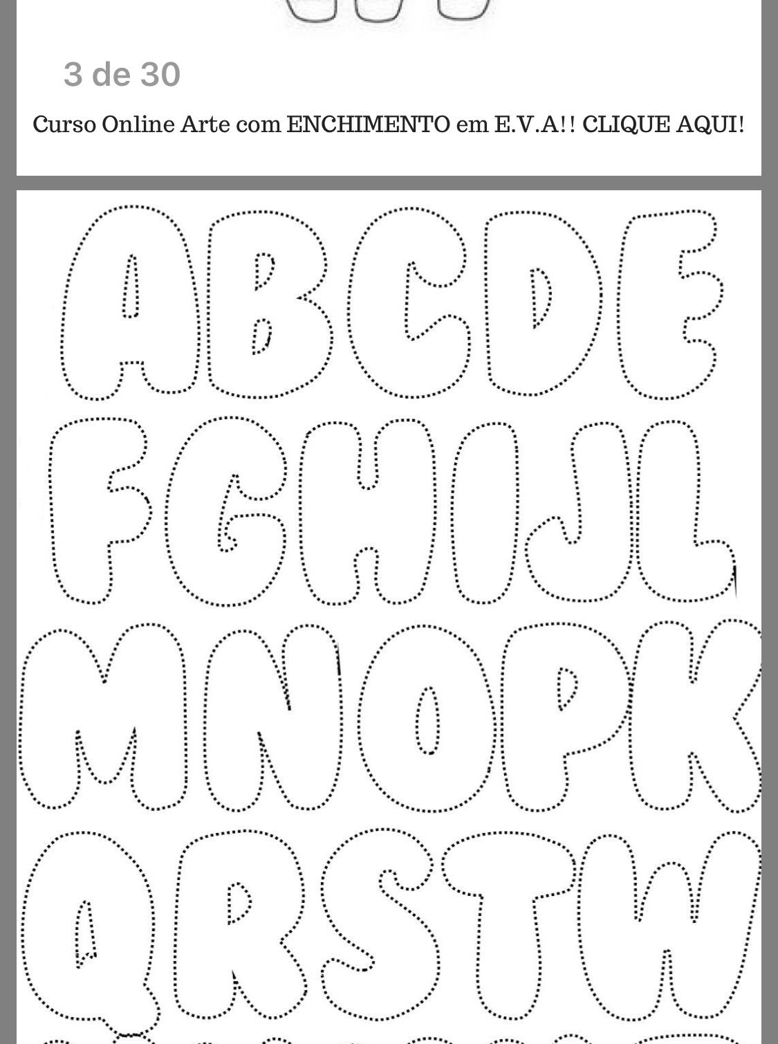 Трафарет английских букв