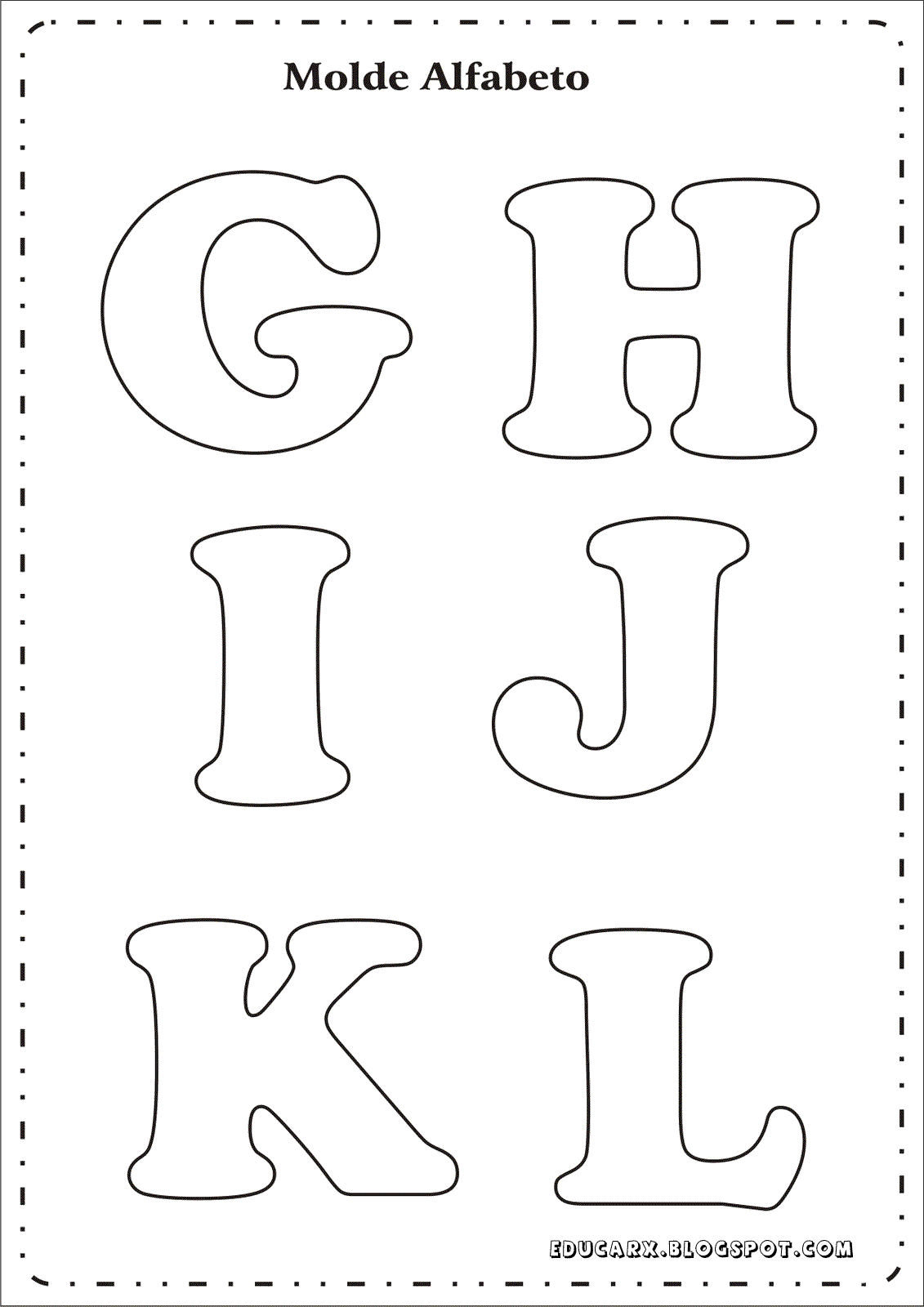 Трафарет английских букв