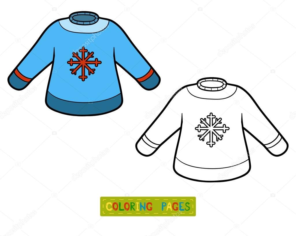 Свитер раскраска