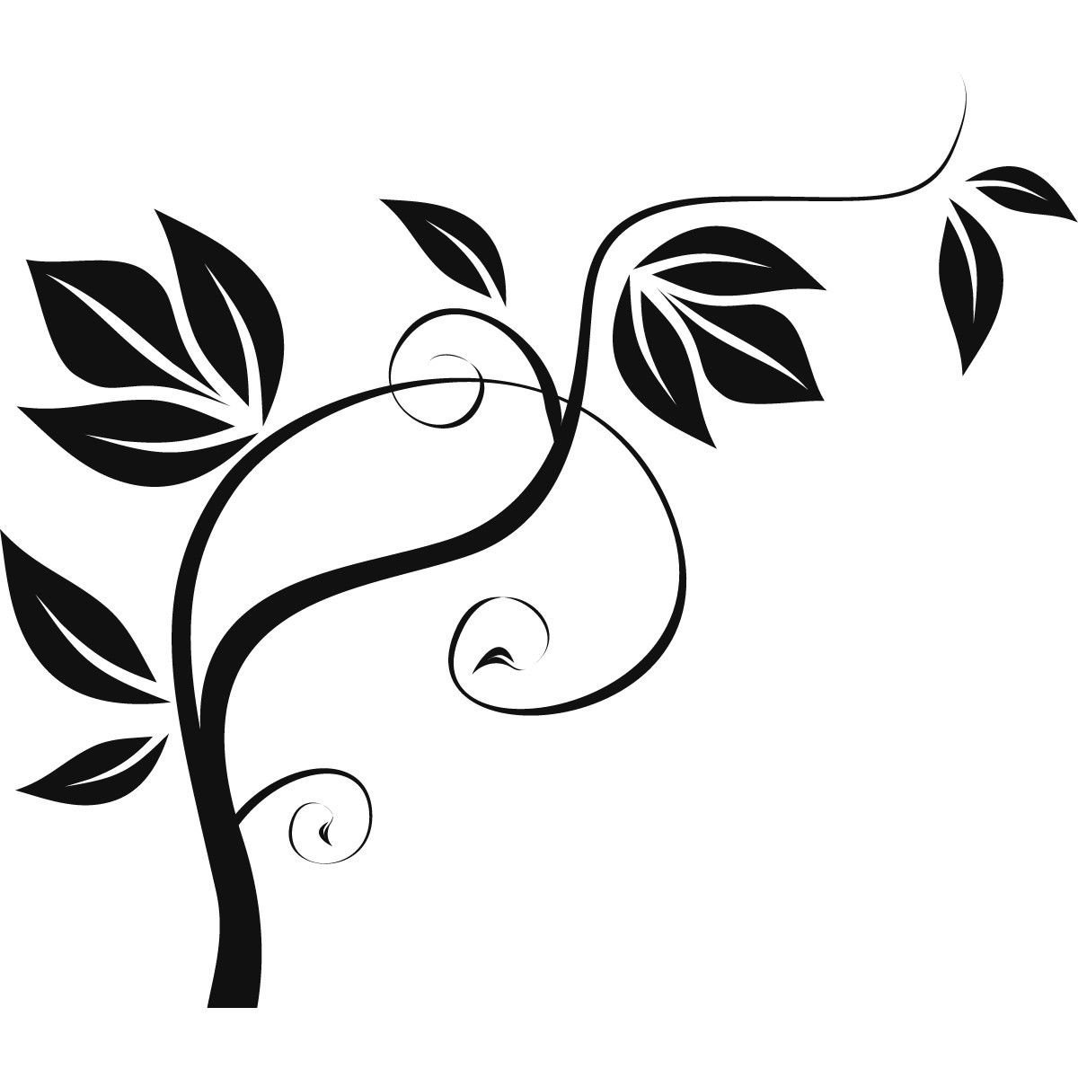 Трафарет листочки для цветов