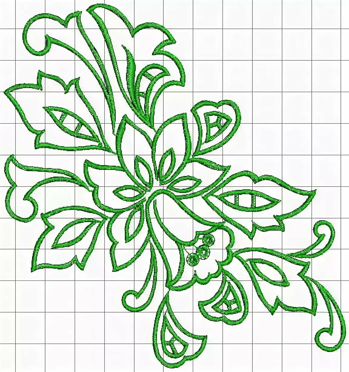 Узоры для вышивки гладью Ришелье