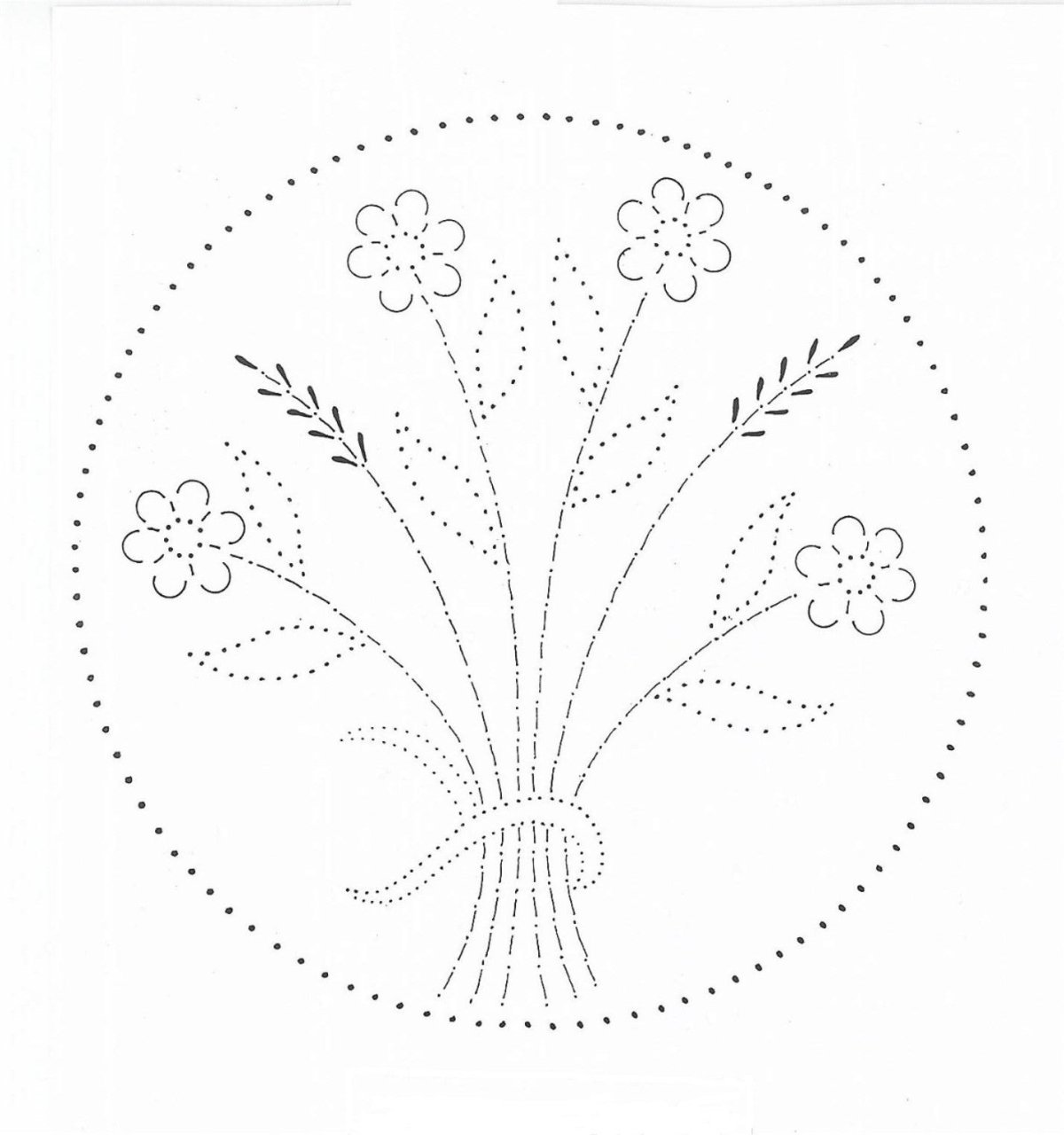 Узор для вышивки пайетками