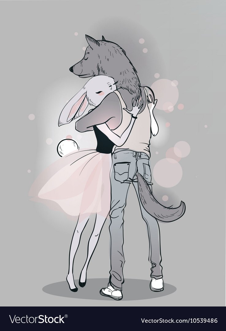 Волк и заяц любовь