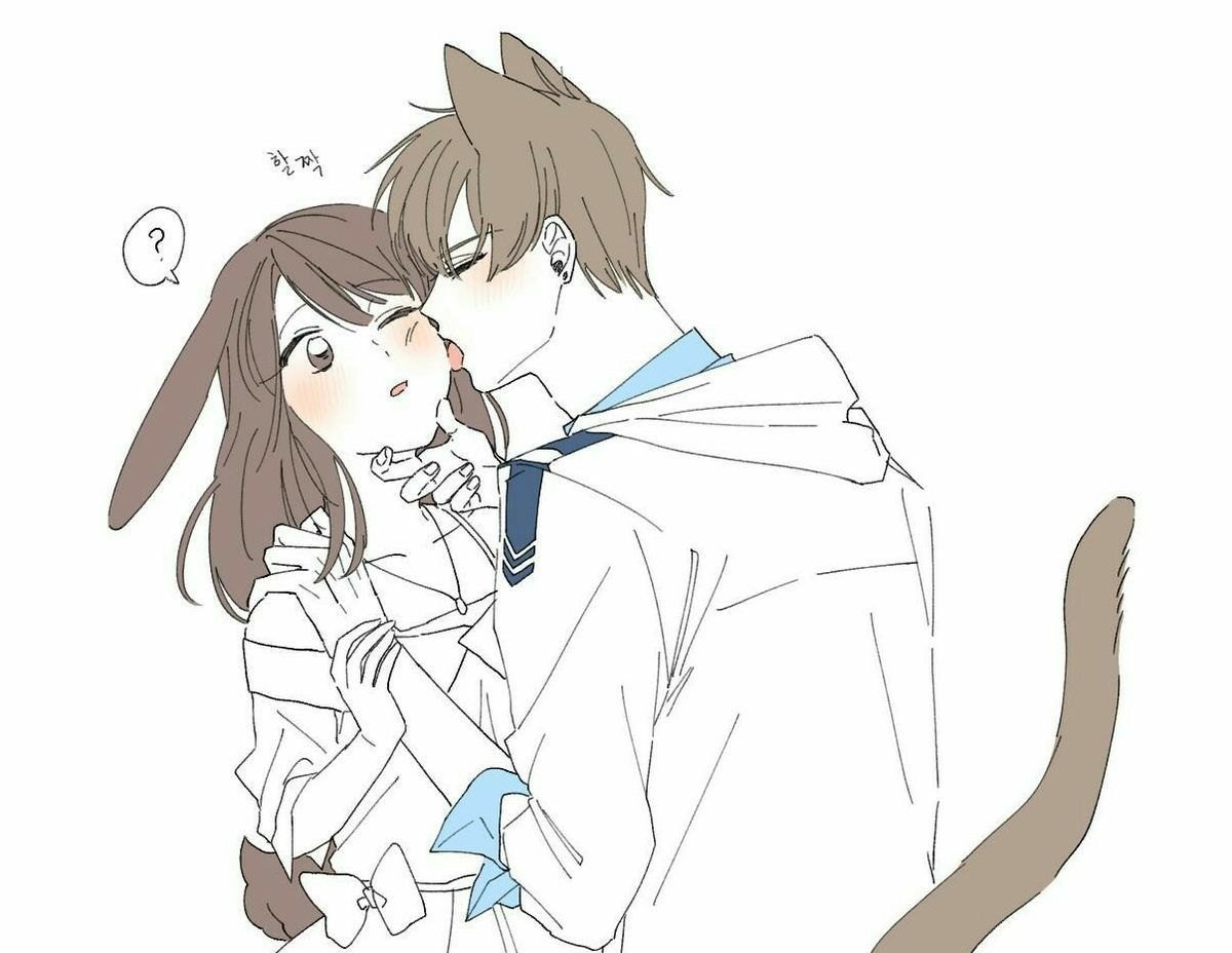 Аниме милота парень и девушка