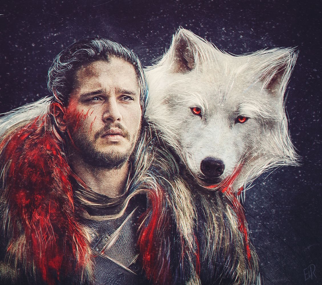 Лютоволк Джона Сноу