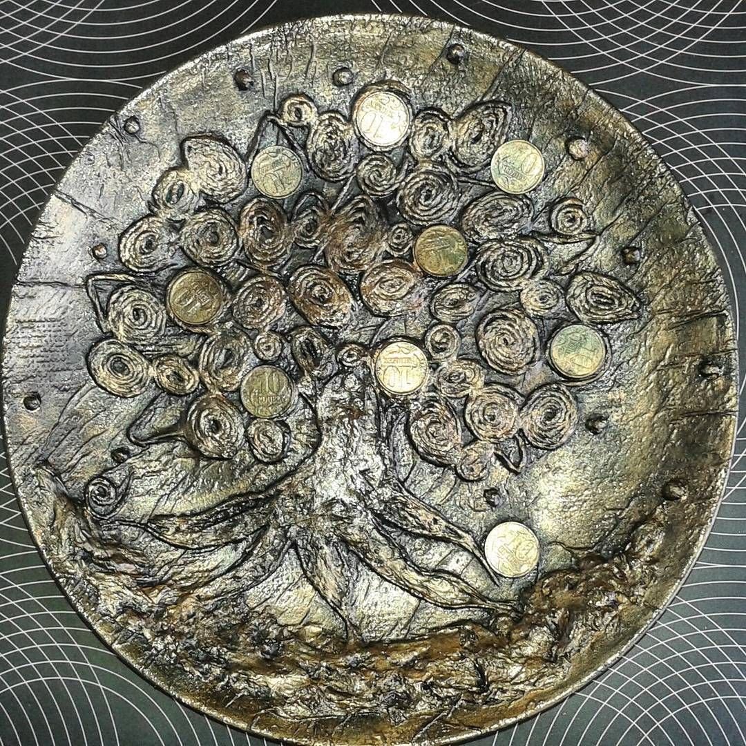 Декоративные тарелки в технике пейп-арт