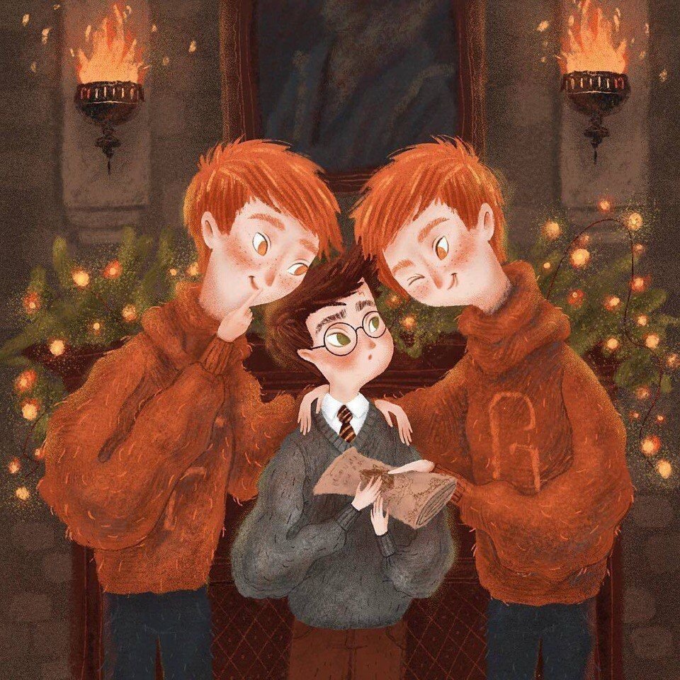 Рон Уизли и Джордж Уизли