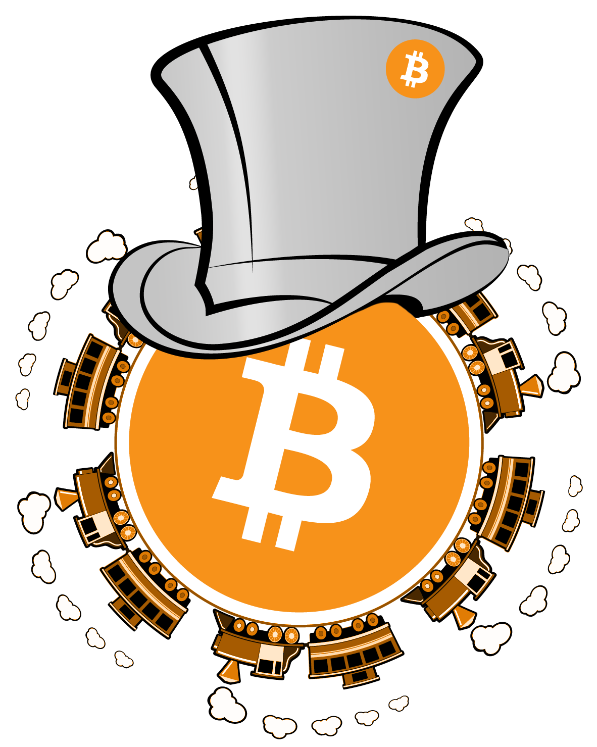 Биткоин иллюстрация