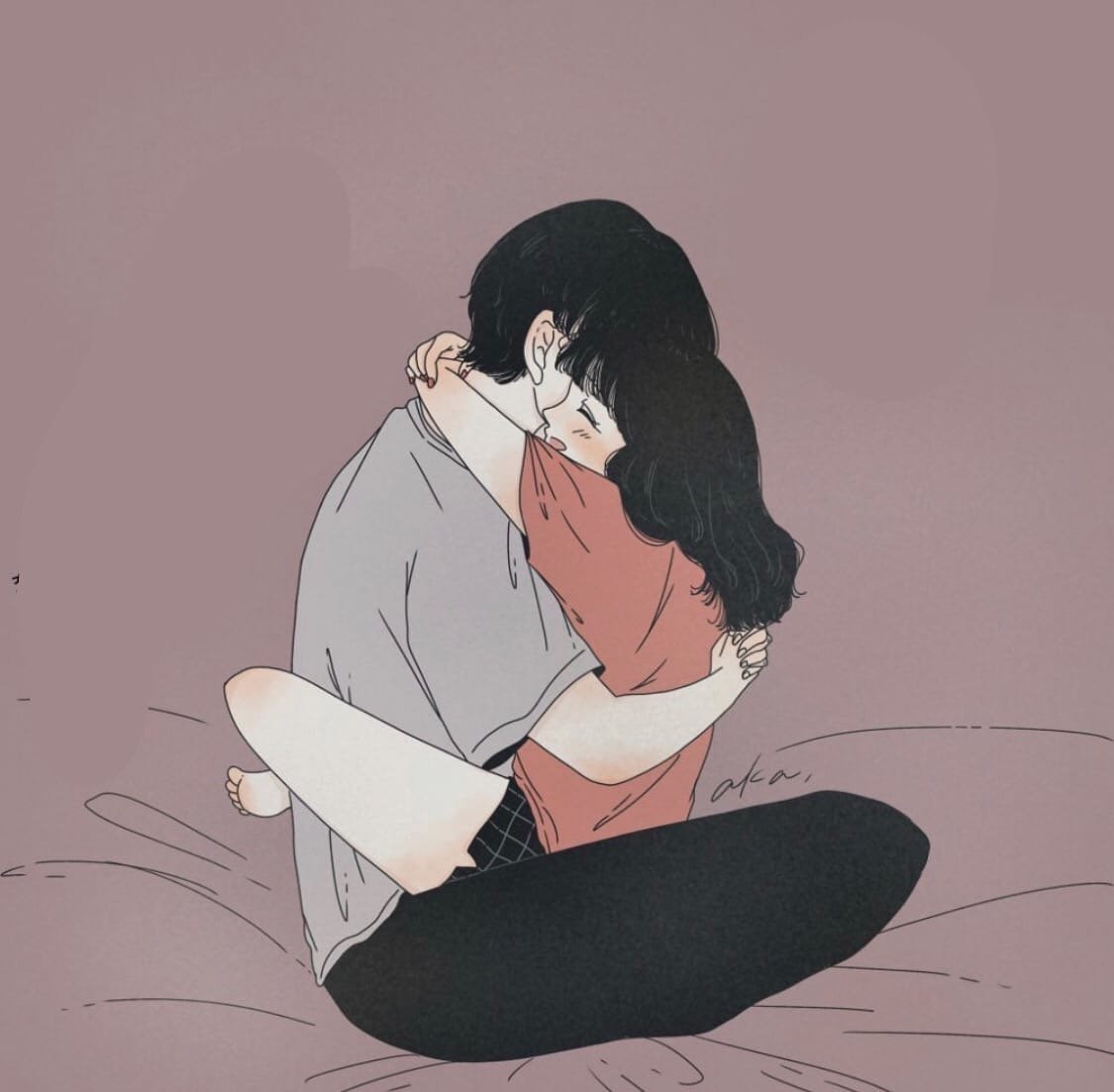 Крепкие объятия арт