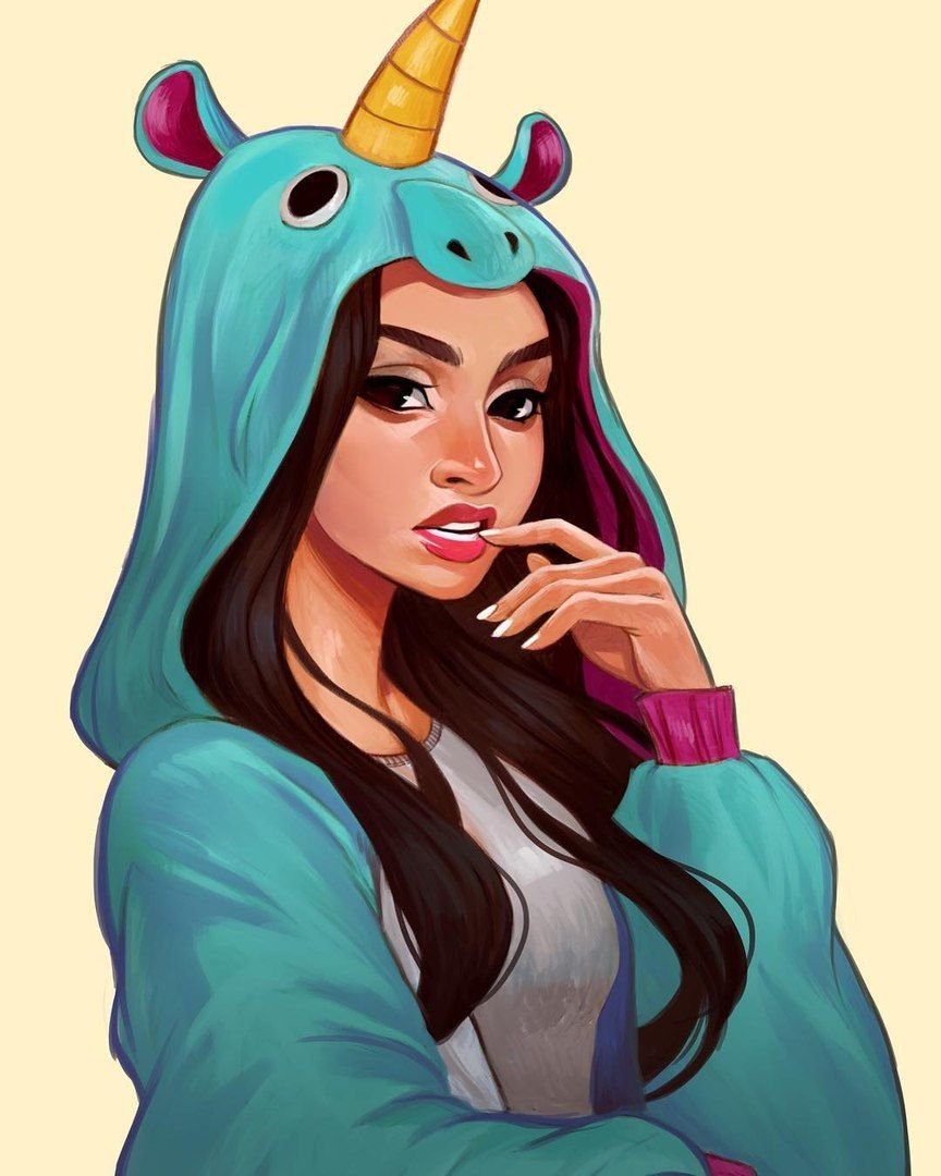 Рисунки девушек на аву