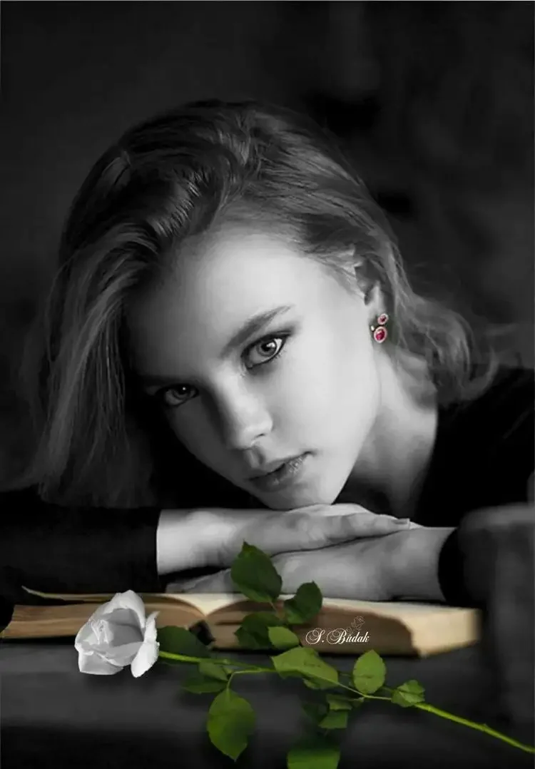 Красивые женщины черно белые портреты