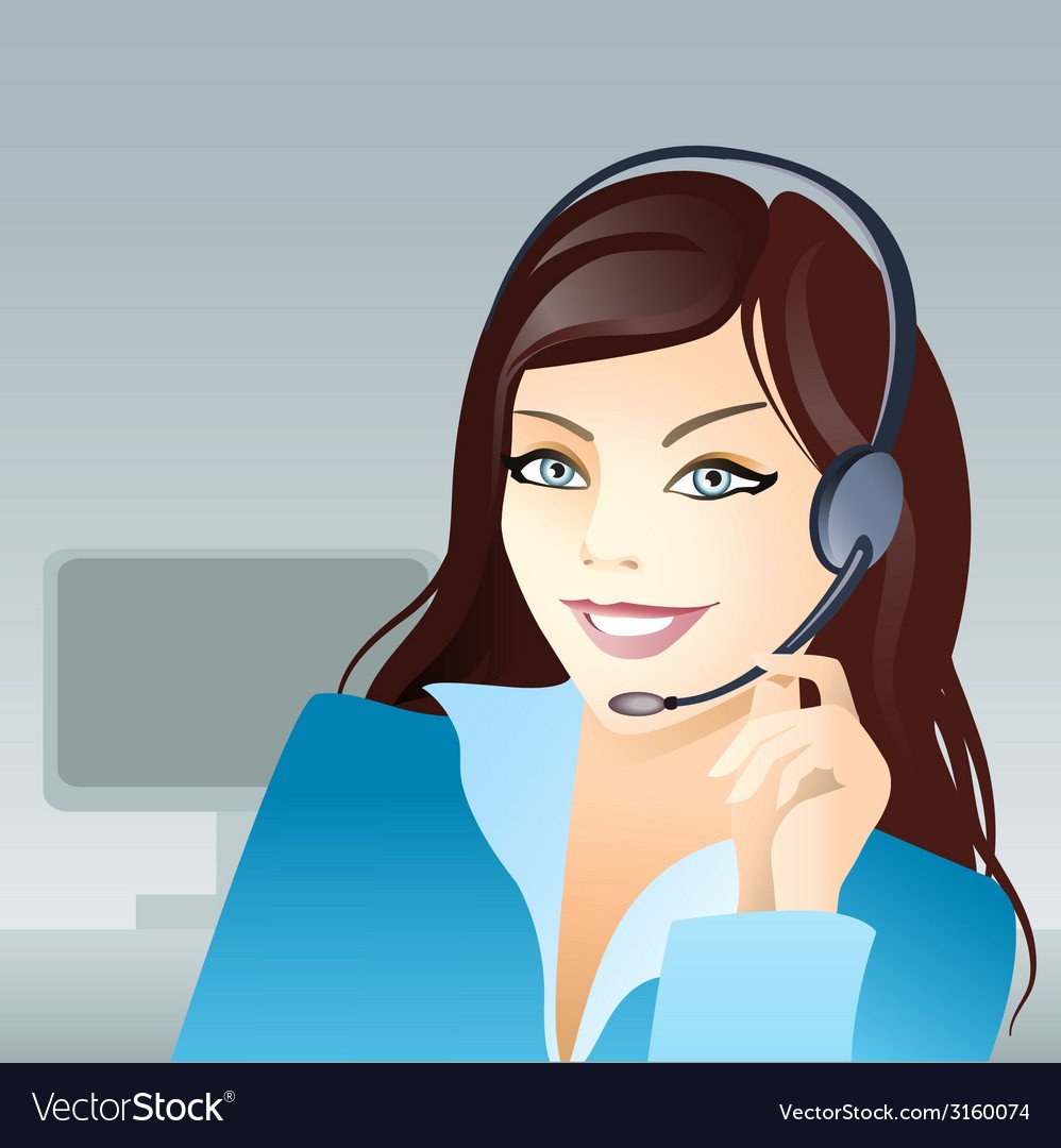 Девушка с гарнитурой