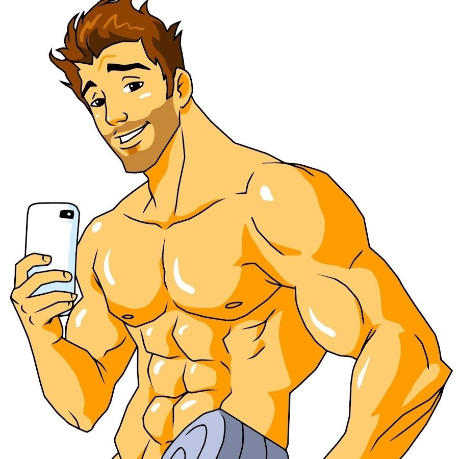Мускулы мужчины мультяшный