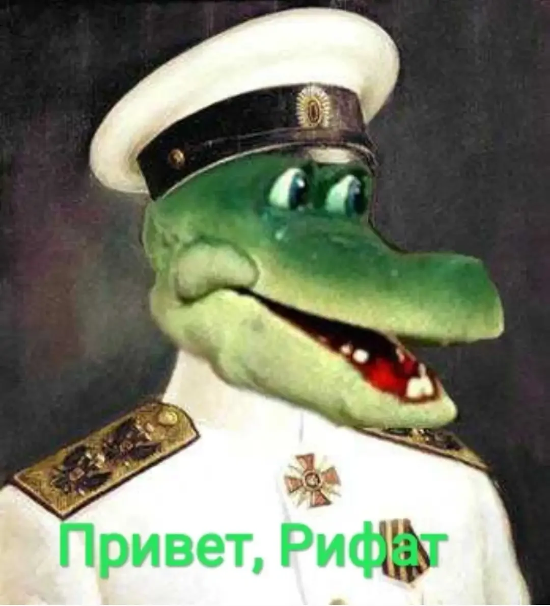 Крокодил Гена в форме