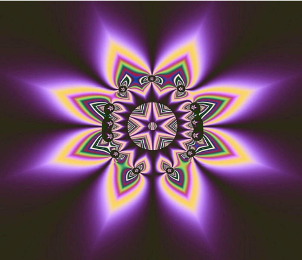 Мандала семиконечная звезда