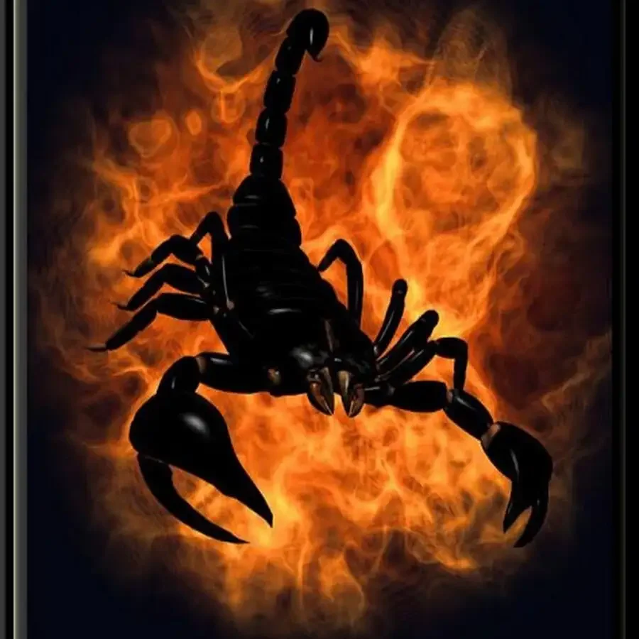 Скорпион тату вектор