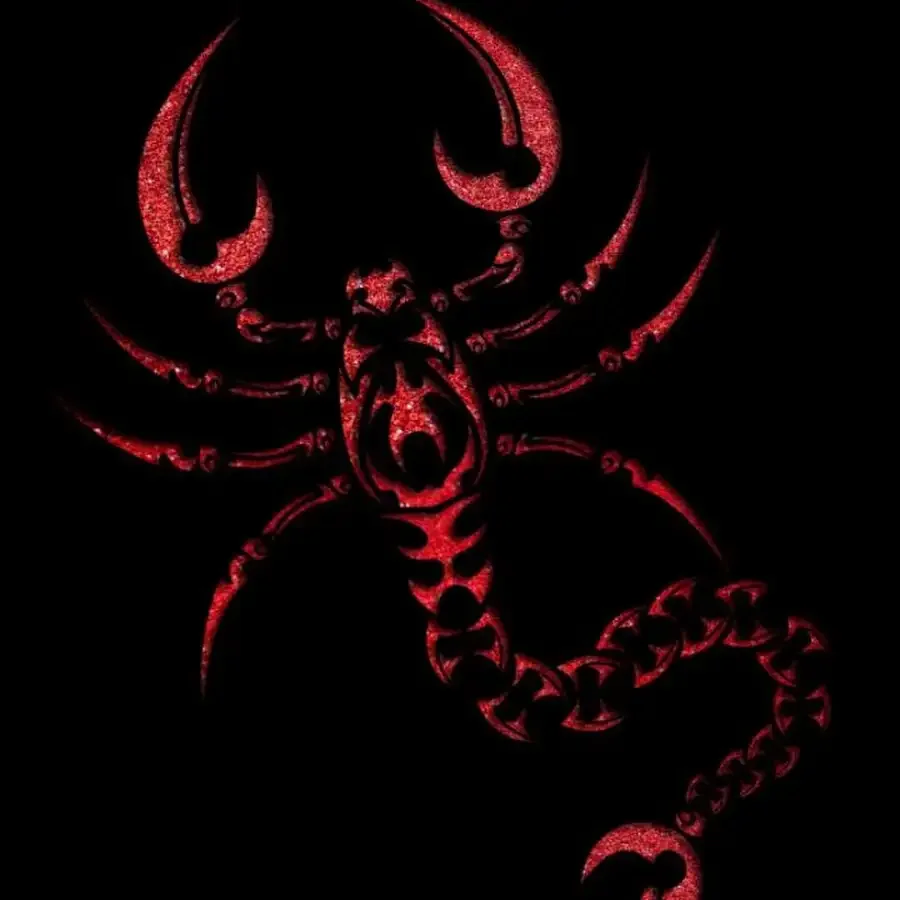 Скорпион на ногтях