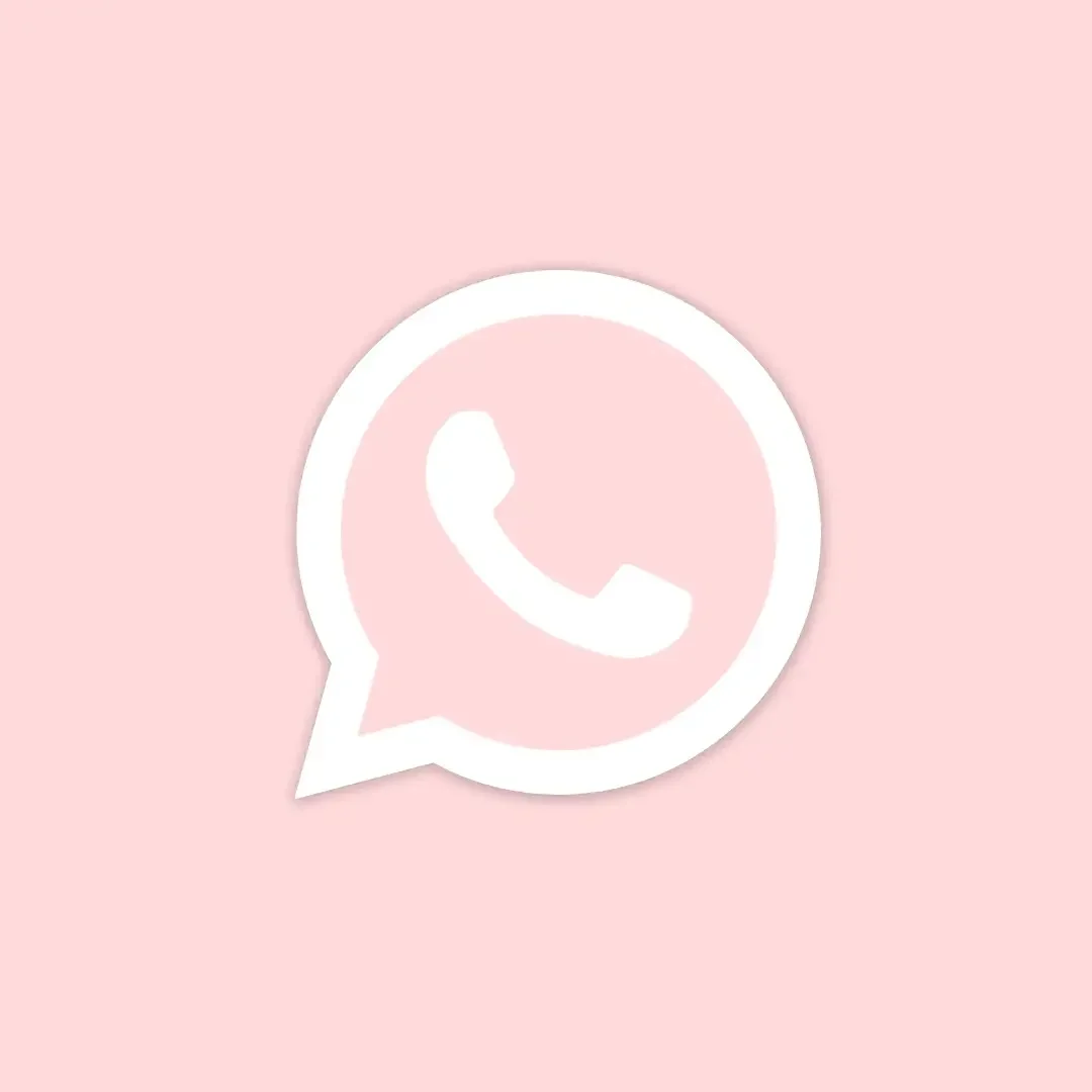 Розовая иконка ватсап