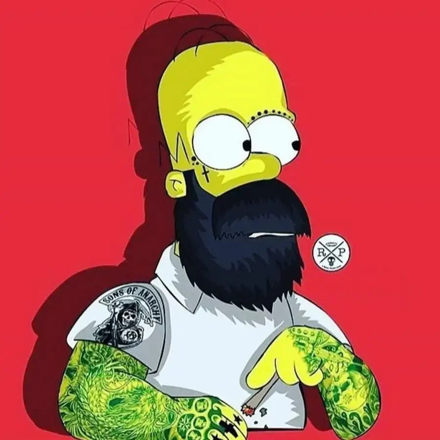 Бородатый барт симпсон