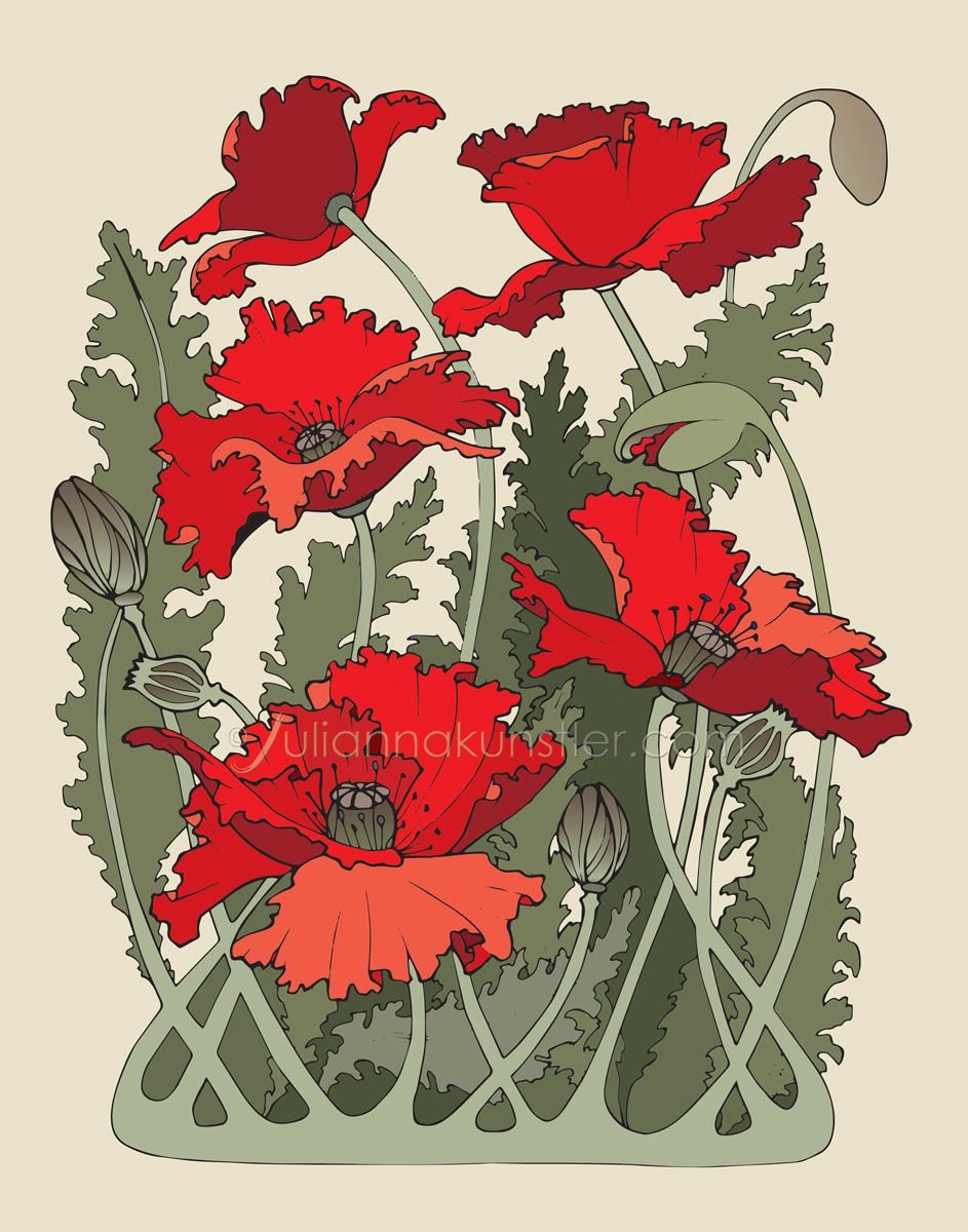 Маки в стиле Модерн