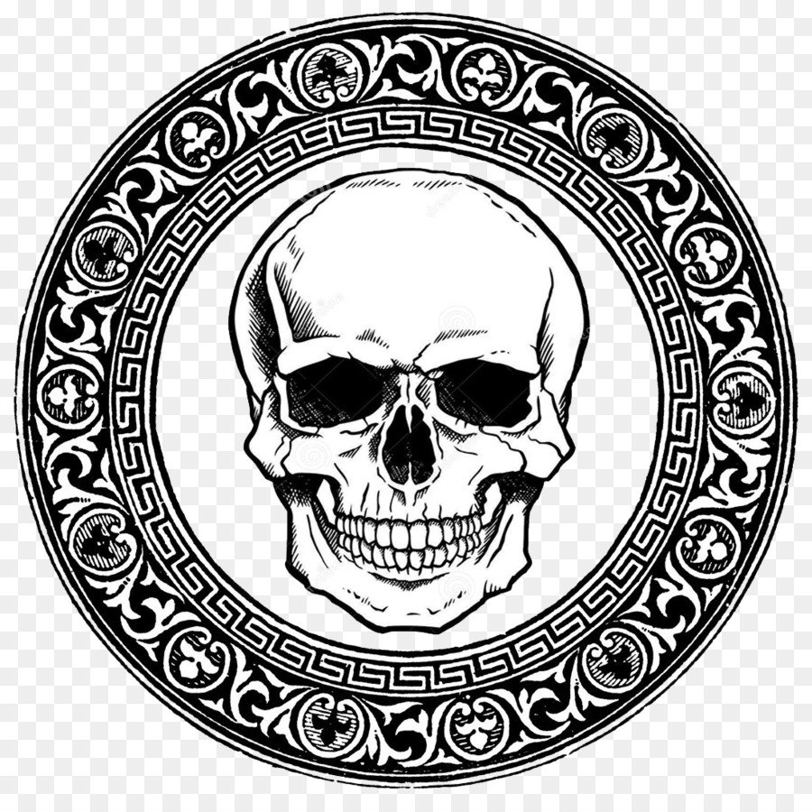 Череп в круге