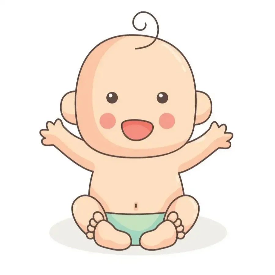 Милый малыш мальчик мультяшный