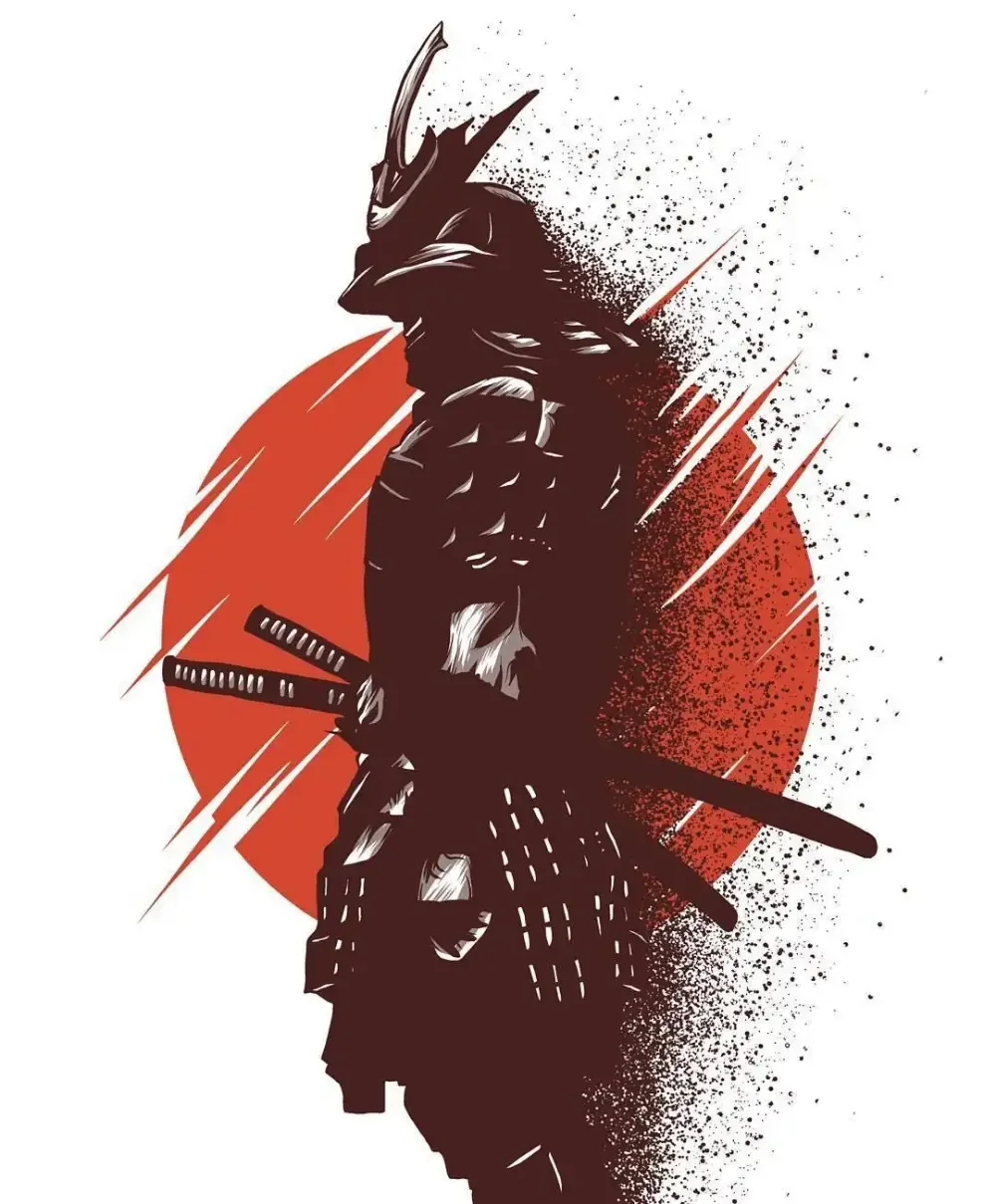 Самурай Ронин красный