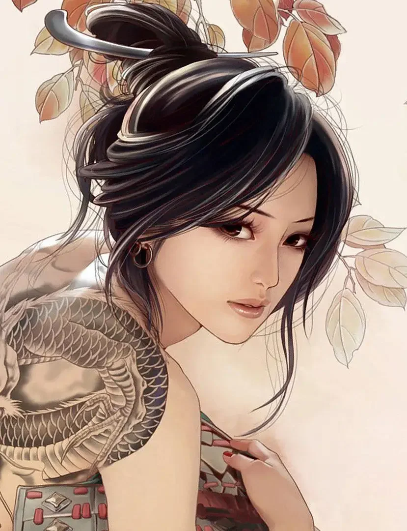 Японские Рисованные девушки