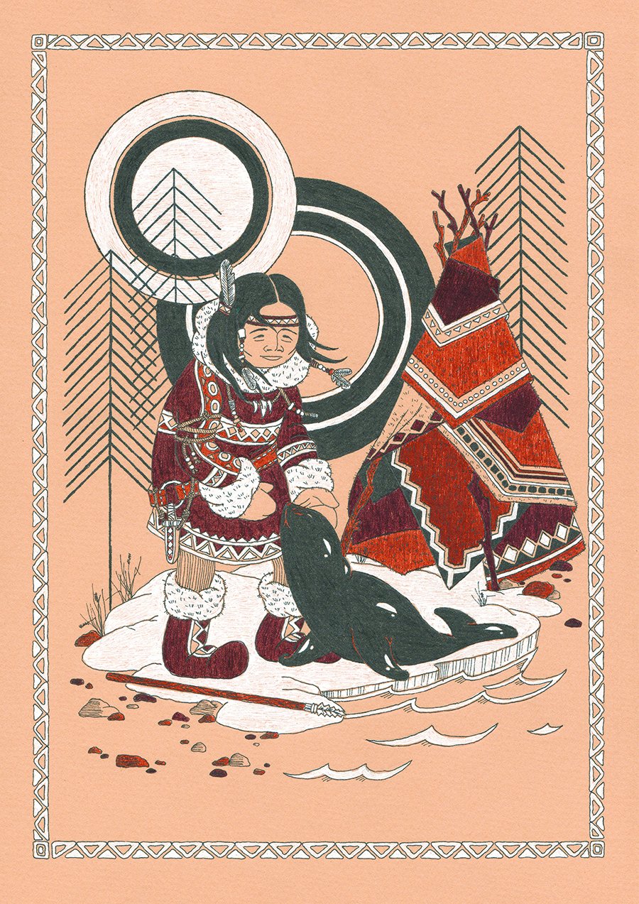 Сказки народов севера иллюстрации
