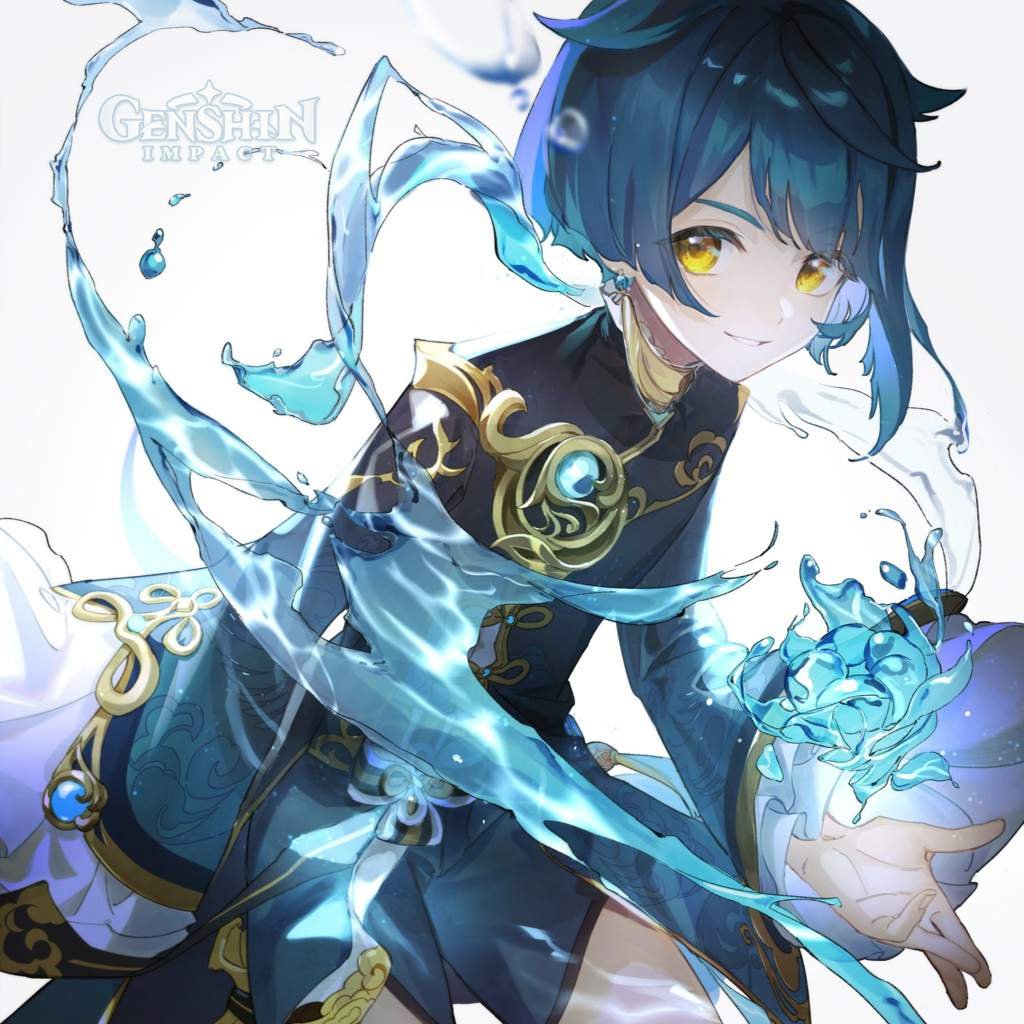 Син цю Геншин арт