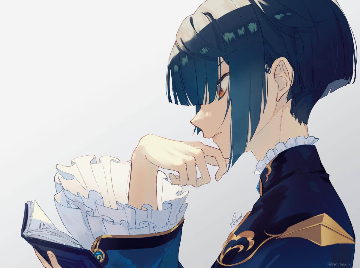 Син цю Геншин Импакт арты