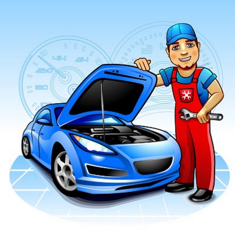 Автосервис на прозрачном фоне