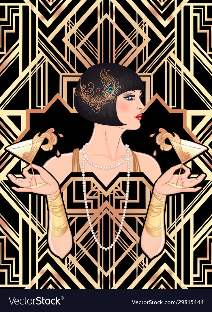 Девушки в стиле арт деко