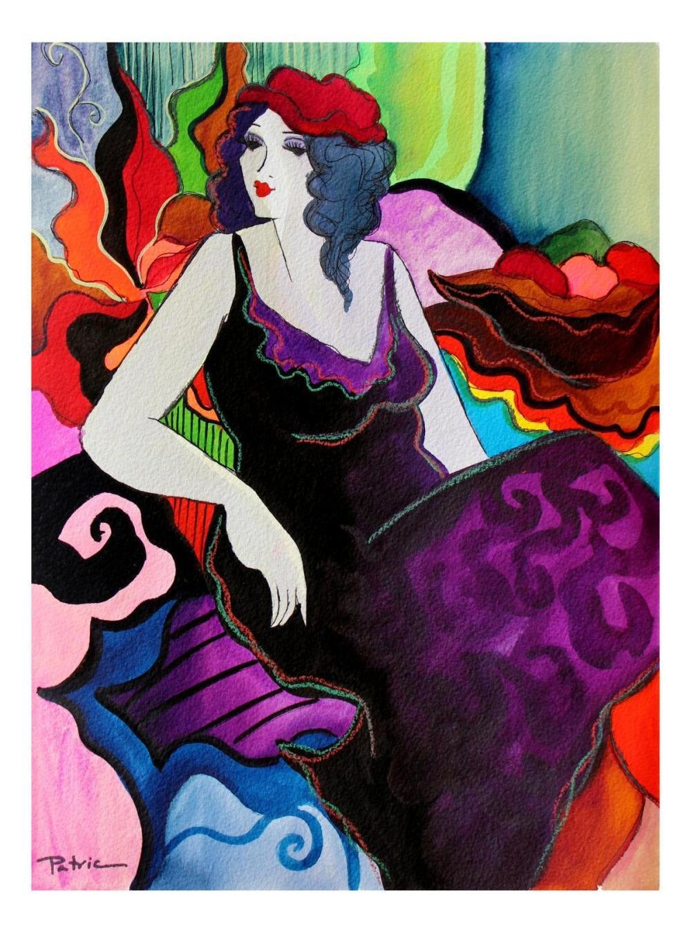 Тату в стиле живопись Гогена