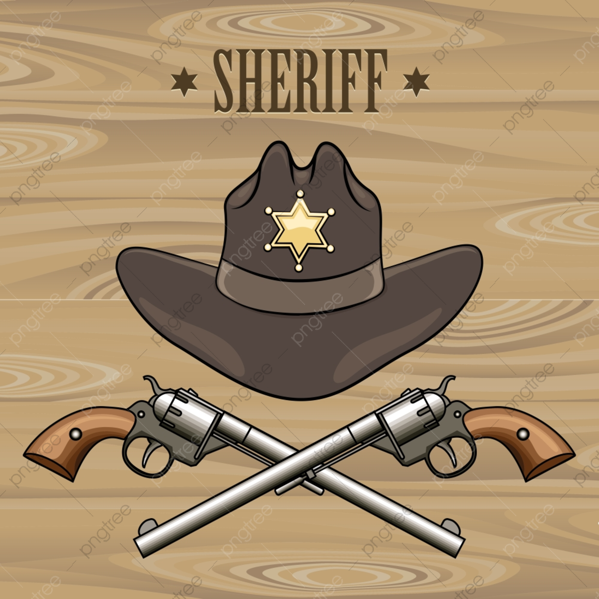 Шериф дикий Запад рисунок