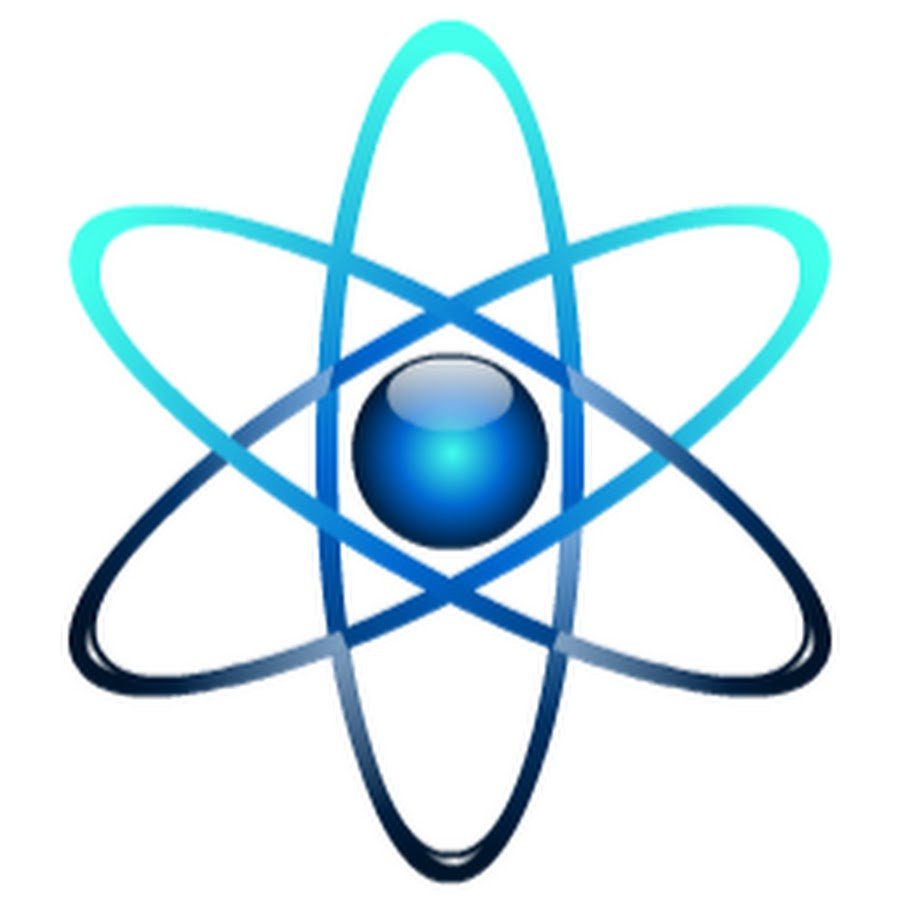 Атом со светящимися частицами