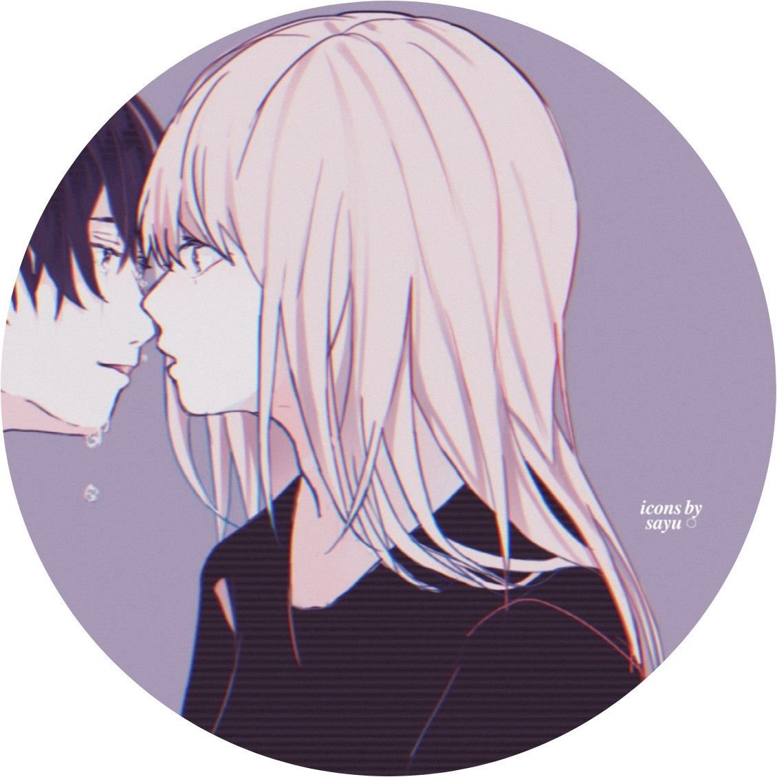 Милые пары аниме в круге