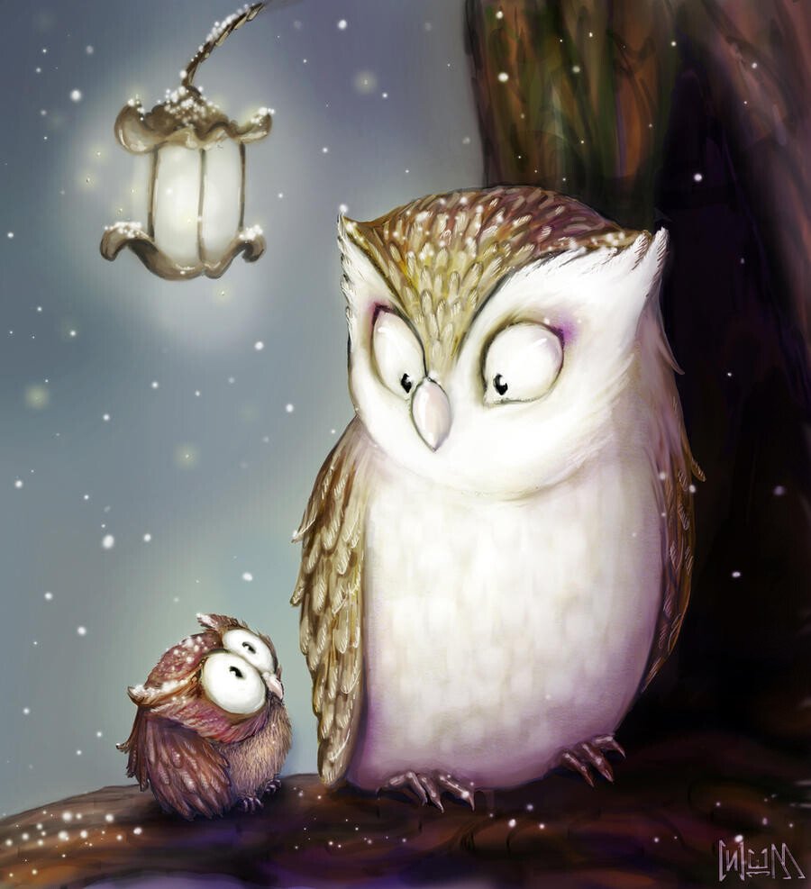 Сова арт