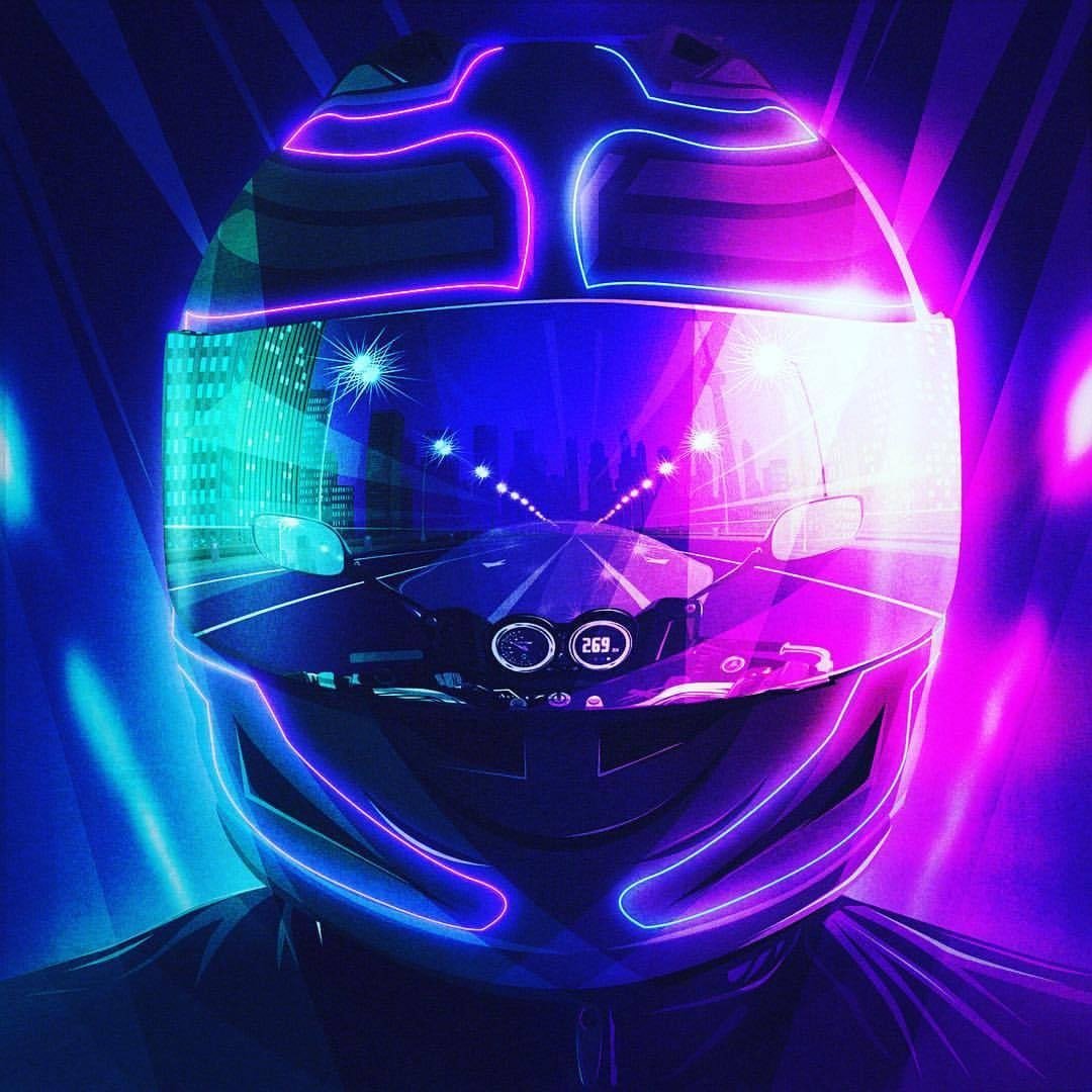 Аватар в стиле неона