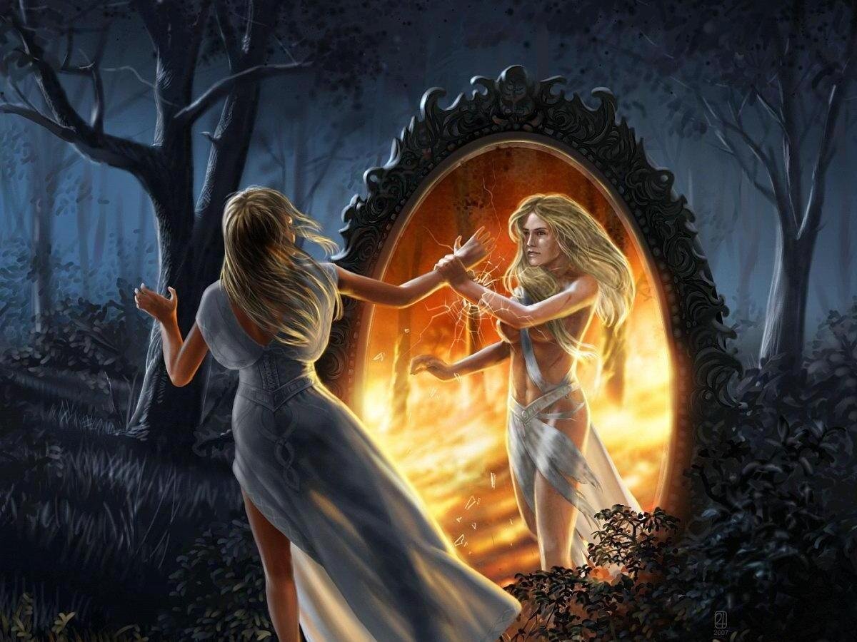 Девушка в зеркале