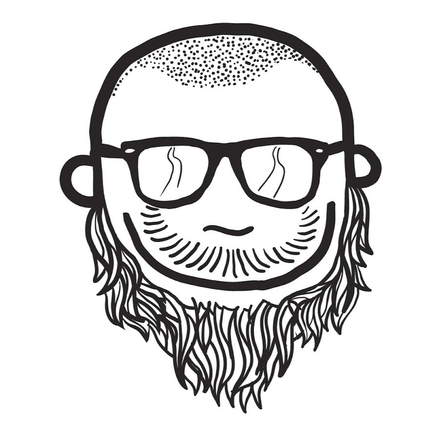 Нарисованный мужчина с лысиной