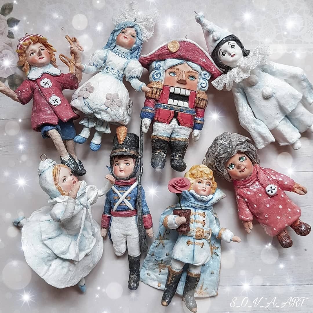 Ёлочная игрушка "ретро"