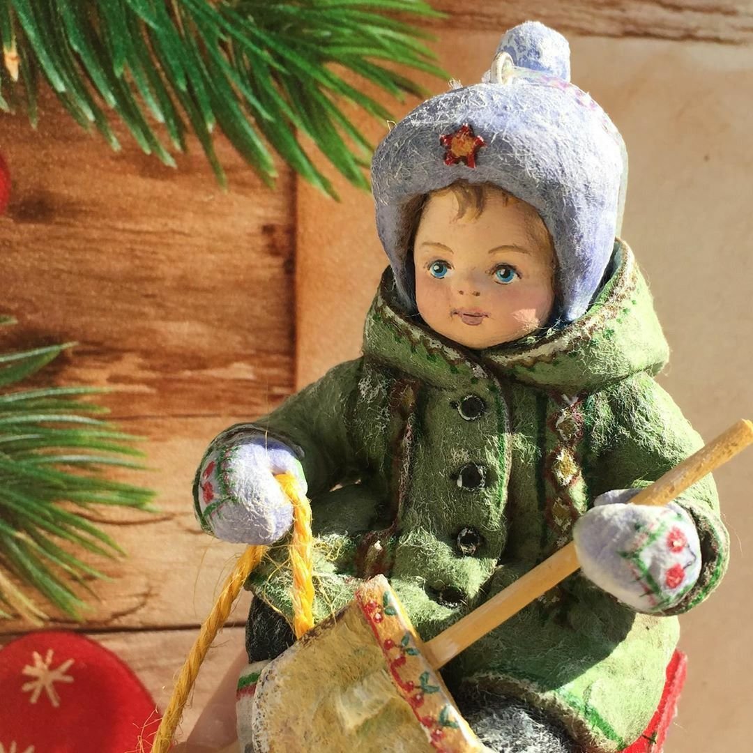 Ватные игрушки ретро