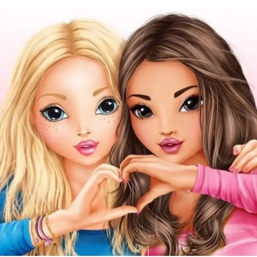 Подруги мультяшные и красивые