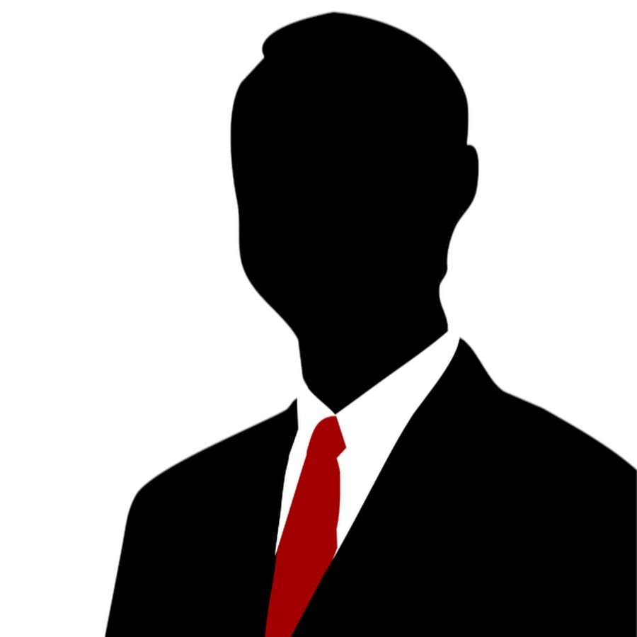 Силуэт неизвестного человека