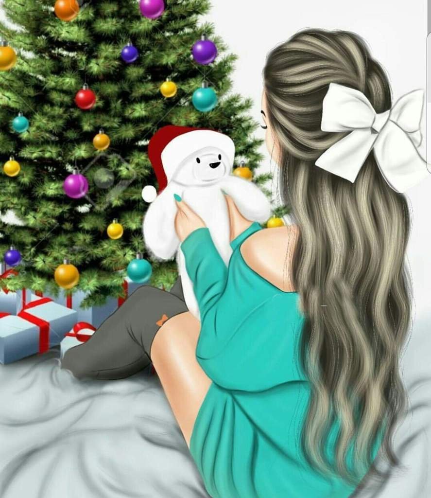Новогодний аватар для девушки