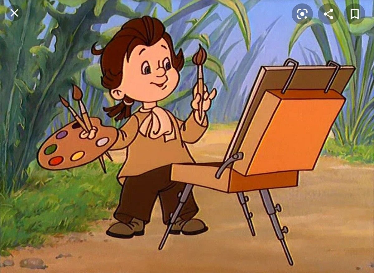 Художник тюбик из Незнайки